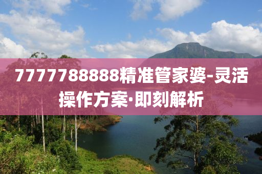 7777788888精準(zhǔn)管家婆-靈活操作方案·即刻解析