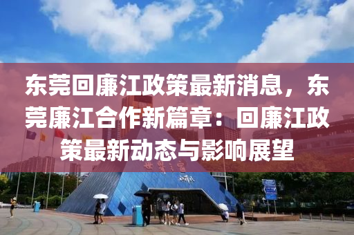 東莞回廉江政策最新消息，東莞廉江合作新篇章：回廉江政策最新動(dòng)態(tài)與影響展望