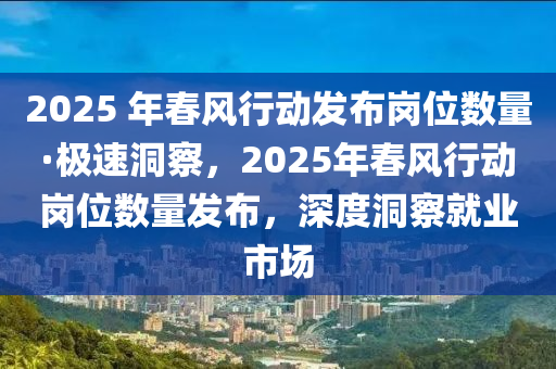 2025 年春風行動發(fā)布崗位數(shù)量·極速洞察，2025年春風行動崗位數(shù)量發(fā)布，深度洞察就業(yè)市場