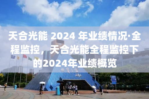 天合光能 2024 年業(yè)績情況·全程監(jiān)控，天合光能全程監(jiān)控下的2024年業(yè)績概覽