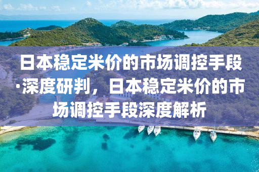 日本穩(wěn)定米價的市場調(diào)控手段·深度研判，日本穩(wěn)定米價的市場調(diào)控手段深度解析