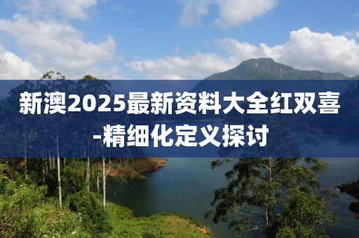 新澳2025最新資料大全紅雙喜-精細(xì)化定義探討