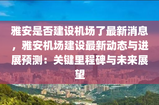 雅安是否建設(shè)機場了最新消息，雅安機場建設(shè)最新動態(tài)與進展預測：關(guān)鍵里程碑與未來展望