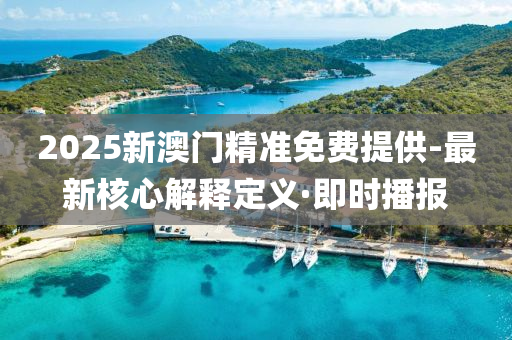 2025新澳門精準(zhǔn)免費(fèi)提供-最新核心解釋定義·即時(shí)播報(bào)