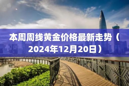 本周周線黃金價格最新走勢（2024年12月20日）