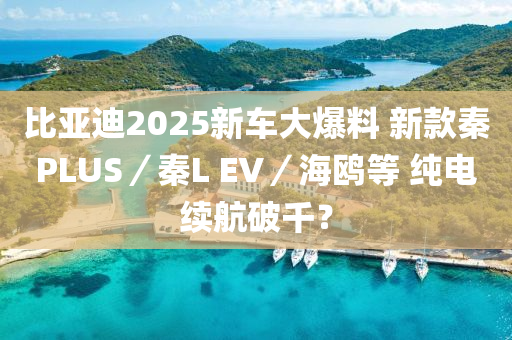 比亞迪2025新車大爆料 新款秦PLUS／秦L EV／海鷗等 純電續(xù)航破千？