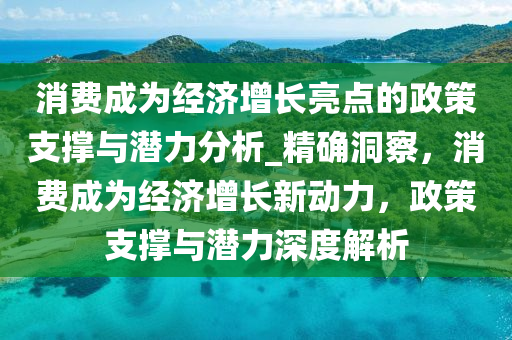 消費成為經(jīng)濟增長亮點的政策支撐與潛力分析_精確洞察，消費成為經(jīng)濟增長新動力，政策支撐與潛力深度解析