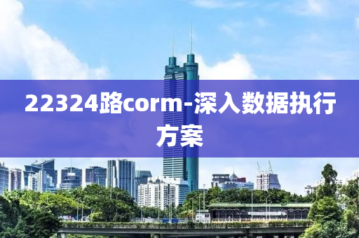 22324路corm-深入數(shù)據(jù)執(zhí)行方案