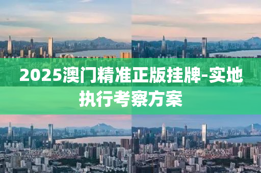 2025澳門精準正版掛牌-實地執(zhí)行考察方案