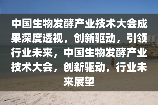 中國(guó)生物發(fā)酵產(chǎn)業(yè)技術(shù)大會(huì)成果深度透視，創(chuàng)新驅(qū)動(dòng)，引領(lǐng)行業(yè)未來，中國(guó)生物發(fā)酵產(chǎn)業(yè)技術(shù)大會(huì)，創(chuàng)新驅(qū)動(dòng)，行業(yè)未來展望