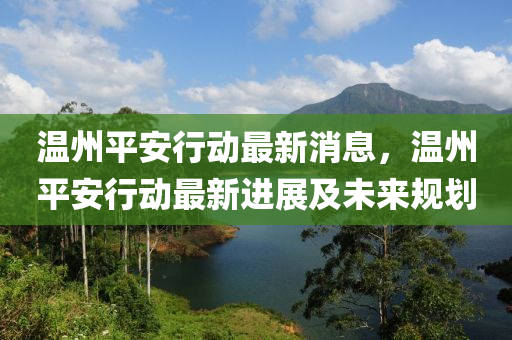 溫州平安行動(dòng)最新消息，溫州平安行動(dòng)最新進(jìn)展及未來(lái)規(guī)劃