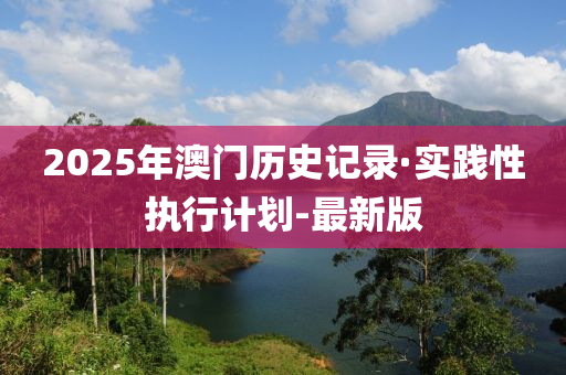 2025年澳門歷史記錄·實(shí)踐性執(zhí)行計(jì)劃-最新版