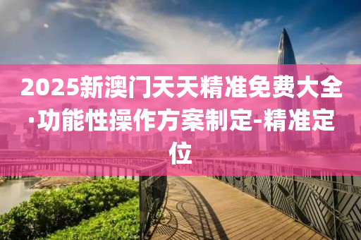 2025新澳門天天精準免費大全·功能性操作方案制定-精準定位