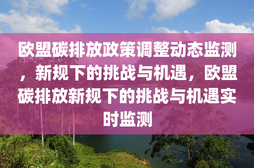 歐盟碳排放政策調(diào)整動(dòng)態(tài)監(jiān)測(cè)，新規(guī)下的挑戰(zhàn)與機(jī)遇，歐盟碳排放新規(guī)下的挑戰(zhàn)與機(jī)遇實(shí)時(shí)監(jiān)測(cè)