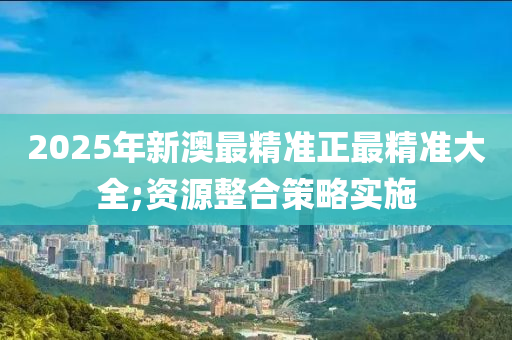 2025年新澳最精準正最精準大全;資源整合策略實施