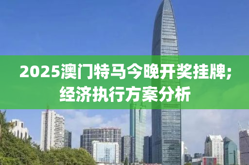 2025澳門特馬今晚開獎掛牌;經濟執(zhí)行方案分析