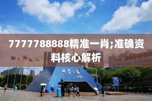 7777788888精準(zhǔn)一肖;準(zhǔn)確資料核心解析