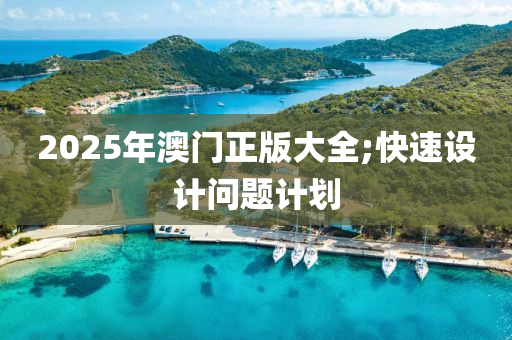 2025年澳門正版大全;快速設(shè)計(jì)問題計(jì)劃