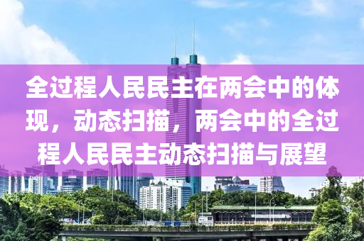 全過(guò)程人民民主在兩會(huì)中的體現(xiàn)，動(dòng)態(tài)掃描，兩會(huì)中的全過(guò)程人民民主動(dòng)態(tài)掃描與展望