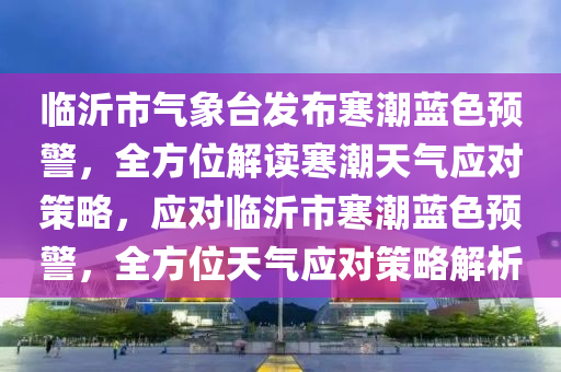 臨沂市氣象臺發(fā)布寒潮藍(lán)色預(yù)警，全方位解讀寒潮天氣應(yīng)對策略，應(yīng)對臨沂市寒潮藍(lán)色預(yù)警，全方位天氣應(yīng)對策略解析