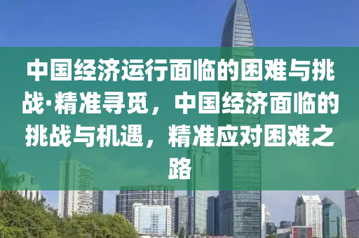 中國經(jīng)濟運行面臨的困難與挑戰(zhàn)·精準尋覓，中國經(jīng)濟面臨的挑戰(zhàn)與機遇，精準應對困難之路