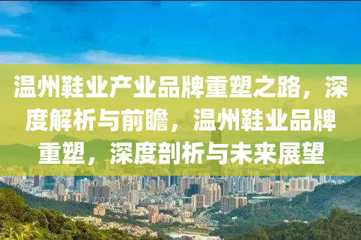 溫州鞋業(yè)產(chǎn)業(yè)品牌重塑之路，深度解析與前瞻，溫州鞋業(yè)品牌重塑，深度剖析與未來展望