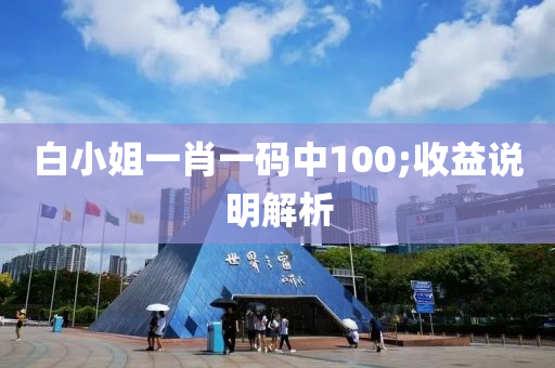 白小姐一肖一碼中100;收益說明解析