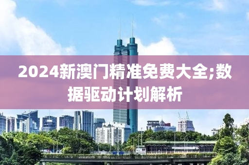 2024新澳門精準免費大全;數據驅動計劃解析