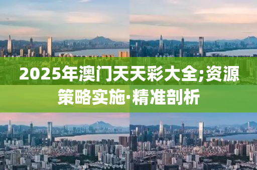 2025年澳門天天彩大全;資源策略實(shí)施·精準(zhǔn)剖析