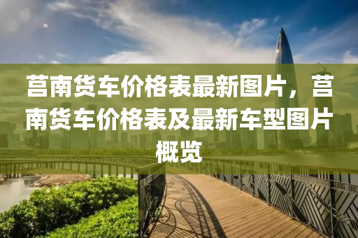 莒南貨車價格表最新圖片，莒南貨車價格表及最新車型圖片概覽