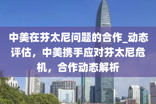 中美在芬太尼問題的合作_動態(tài)評估，中美攜手應(yīng)對芬太尼危機(jī)，合作動態(tài)解析