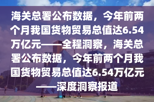 海關(guān)總署公布數(shù)據(jù)，今年前兩個月我國貨物貿(mào)易總值達6.54萬億元——全程洞察，海關(guān)總署公布數(shù)據(jù)，今年前兩個月我國貨物貿(mào)易總值達6.54萬億元——深度洞察報道