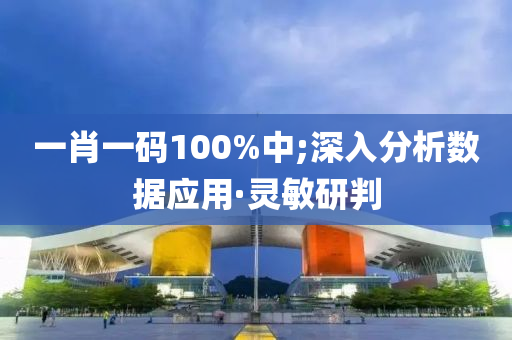 一肖一碼100%中;深入分析數(shù)據(jù)應(yīng)用·靈敏研判