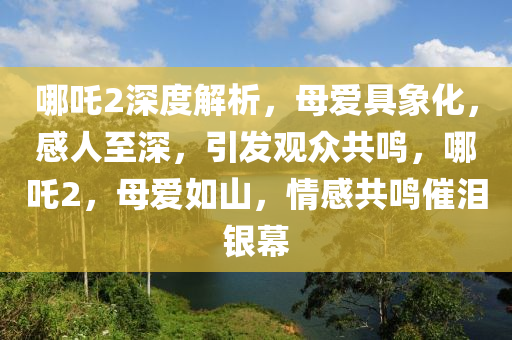 哪吒2深度解析，母愛具象化，感人至深，引發(fā)觀眾共鳴，哪吒2，母愛如山，情感共鳴催淚銀幕