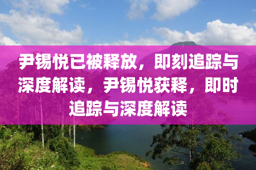 尹錫悅已被釋放，即刻追蹤與深度解讀，尹錫悅獲釋，即時(shí)追蹤與深度解讀