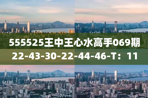 555525王中王心水高手069期22-43-30-22-44-46-T：11