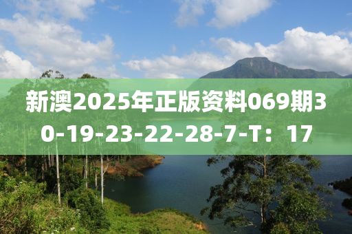 新澳2025年正版資料069期30-19-23-22-28-7-T：17