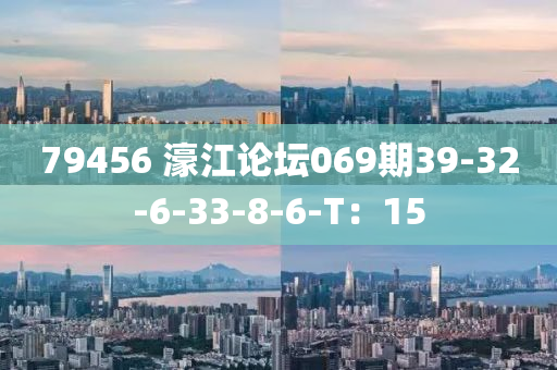 79456 濠江論壇069期39-32-6-33-8-6-T：15