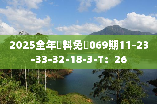 2025全年資料免費069期11-23-33-32-18-3-T：26