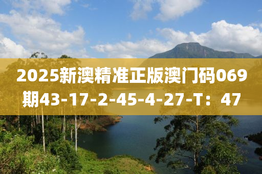 2025新澳精準(zhǔn)正版澳門碼069期43-17-2-45-4-27-T：47