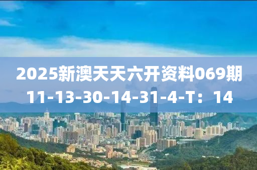 2025新澳天天六開資料069期11-13-30-14-31-4-T：14