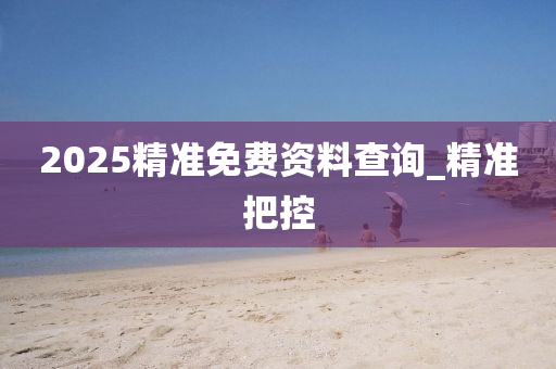 2025精準(zhǔn)免費(fèi)資料查詢_精準(zhǔn)把控