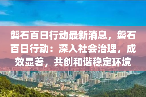 磐石百日行動最新消息，磐石百日行動：深入社會治理，成效顯著，共創(chuàng)和諧穩(wěn)定環(huán)境