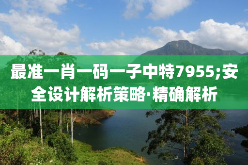 最準(zhǔn)一肖一碼一子中特7955;安全設(shè)計解析策略·精確解析