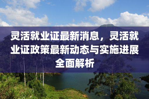 靈活就業(yè)證最新消息，靈活就業(yè)證政策最新動(dòng)態(tài)與實(shí)施進(jìn)展全面解析