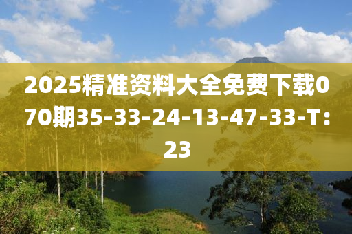 2025精準(zhǔn)資料大全免費(fèi)下載070期35-33-24-13-47-33-T：23