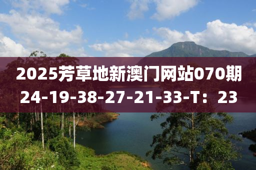 2025芳草地新澳門(mén)網(wǎng)站070期24-19-38-27-21-33-T：23