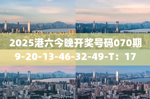 2025港六今晚開獎號碼070期9-20-13-46-32-49-T：17