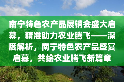 南寧特色農產品展銷會盛大啟幕，精準助力農業(yè)騰飛——深度解析，南寧特色農產品盛宴啟幕，共繪農業(yè)騰飛新篇章