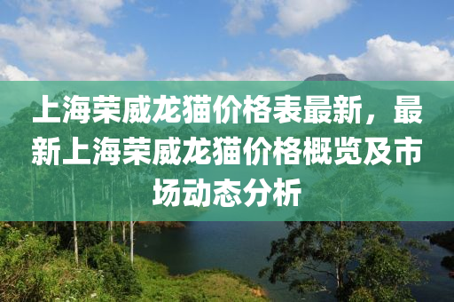 上海榮威龍貓價(jià)格表最新，最新上海榮威龍貓價(jià)格概覽及市場動(dòng)態(tài)分析